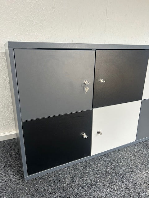 Senator Wooden Key Entry Lockers - 8 Individual Compartments