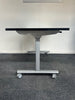 Flip Top Table in 25mm White Finish with a Black Trim / Silver Frame