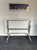 Flip Top Table in 25mm White Finish with a Black Trim / Silver Frame
