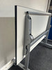 Flip Top Table in 25mm White Finish with a Black Trim / Silver Frame