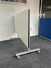 Flip Top Table in 25mm White Finish with a Black Trim / Silver Frame