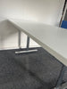 Vivante White Flip Top Table with 25mm Top / Chrome Frame