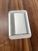 Flip Top Table in 25mm Walnut Finish with Power Module / Chrome Frame