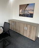 Boardroom Package: Senator Meeting Table / 4 Matching Cupboards / 8 Mesh Chairs
