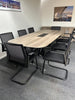 Boardroom Package: Senator Meeting Table / 4 Matching Cupboards / 8 Mesh Chairs