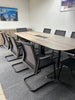 Boardroom Package: Senator Meeting Table / 4 Matching Cupboards / 8 Mesh Chairs