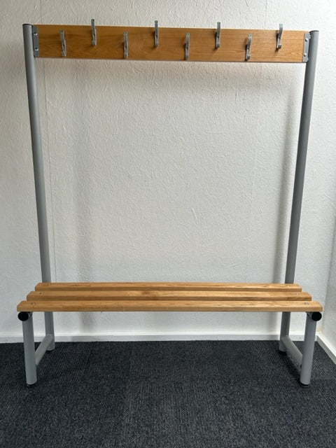 Freestanding cloakroom bench