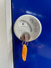 Metal two door lockers with hanging rail