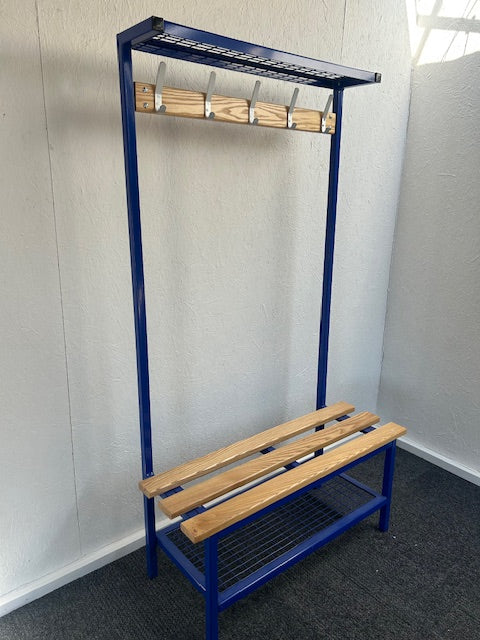 Freestanding cloakroom / changing room bench