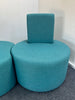 Breakout Package: 6 turquoise seating units and a low table