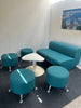 Breakout Package: Turquoise sofa, stools and coffee table