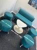 Breakout Package: Turquoise sofa, stools and coffee table