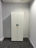 Senator Double Door White Cupboard - Width 1m