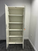 Senator Double Door White Cupboard - Width 1m
