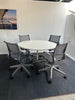 Boardroom Package: Herman Miller Table with 4 Herman Miller Setu Meeting Chairs