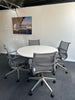 Boardroom Package: Herman Miller Table with 4 Herman Miller Setu Meeting Chairs