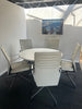 Boardroom Package: Herman Miller White Table with 5 Vitra AC4 Side Chairs