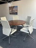 Boardroom Package: Herman Miller Walnut Table with 5 Vitra AC4 Side Chairs