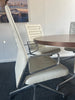 Boardroom Package: Herman Miller Walnut Table with 5 Vitra AC4 Side Chairs