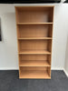 Tall Beech 5 Shelf Bookcase