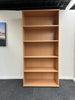Tall Beech 5 Shelf Bookcase