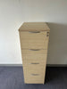 Office 4 Drawer Filing Cabinet in Maple