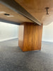 Boardroom Package: Barrel shaped Wood Veneer table and 10 Chairs