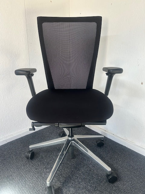 Sidiz T50 Ergonomic Office Chair Black Mesh Back, Wheeled with Arms