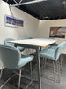 High Meeting Table/ Breakout kitchen table with 8 chairs / stools