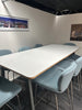 High Meeting Table/ Breakout kitchen table with 8 chairs / stools