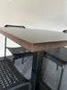 Breakout / Canteen Set: Black & Rosewood Table & Black Chairs - 4 Sets in Stock