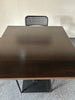 Breakout / Canteen Set: Black & Rosewood Table & Black Chairs - 4 Sets in Stock