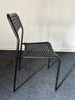 Breakout / Canteen Set: Black & Rosewood Table & Black Chairs - 4 Sets in Stock