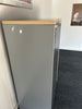 Single Door Side Opening Tambour Cupboard / Silver Surround / Maple Top