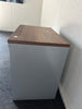 Double Door Tambour Cupboard / Silver / Walnut Top