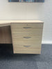 Home Office Corner Desk Set with Drawers & Cupboard