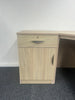 Home Office Corner Desk Set with Drawers & Cupboard