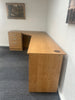 Home Office Corner Desk with Desk Link, Drawers & Double Cupboard