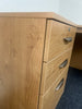 Home Office Corner Desk with Desk Link, Drawers & Double Cupboard