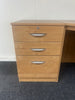 Home Office Corner Desk with Desk Link, Drawers & Double Cupboard