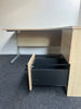 Maple Corner Desk with Desk High 3 Drawer Pedestal - Right Hand